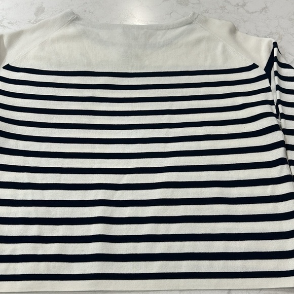 J Crew Long Sleeve Knit Boatneck Top Embroidered NWT - Picture 5 of 11